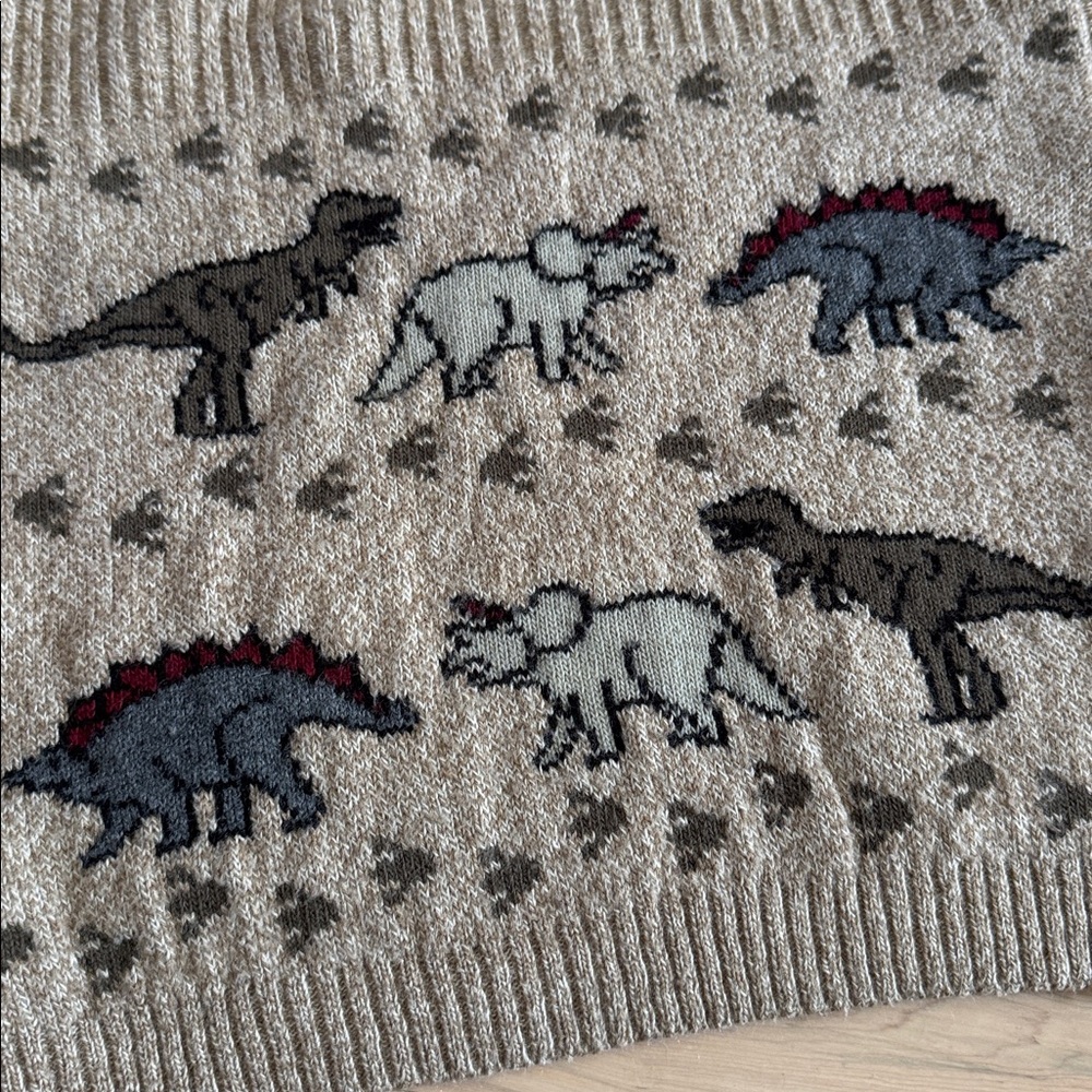 Vintage-Dinosaur-T-Rex Stegosaurus Triceratops Crewneck Sweater-5/6-Unisex - Picture 6 of 7